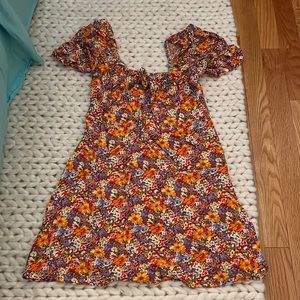 Floral Faithfull The Brand Mini Dress with Smocking